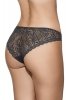 Selene MARA 3139 Majtki bikini z niskim stanem i przezroczystą koronką, negro-czarne